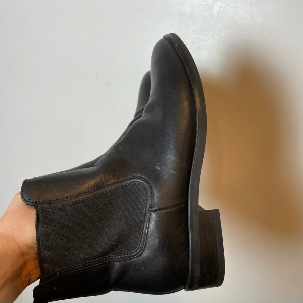 Thursday Boot Company Black Leather Chelsea Ankle Boots